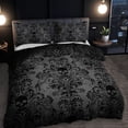 thumbnail image 5 of Vintage Ornate Skull Comforter Set, Dark Academia Aesthetic, Queen/King Size, Gothic Home Bedding, 5 of 5
