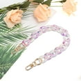 thumbnail image 4 of Unique Bargains 1 Pc Colorful Handbag Chain Strap 14.57" White Purple Acrylic, 4 of 5