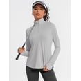 thumbnail image 4 of Camiseta IECCP para mujer, manga larga, secado rápido, para correr, UPF 50+ UV, 4 of 5