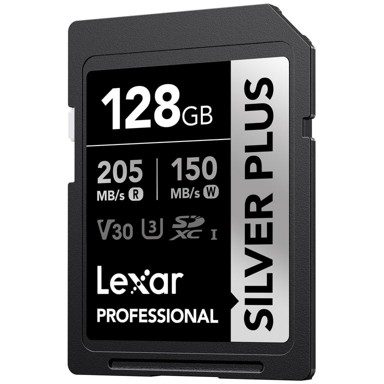 Lexar 128GB Professional SILVER PLUS UHS-I SDXC Memory Card