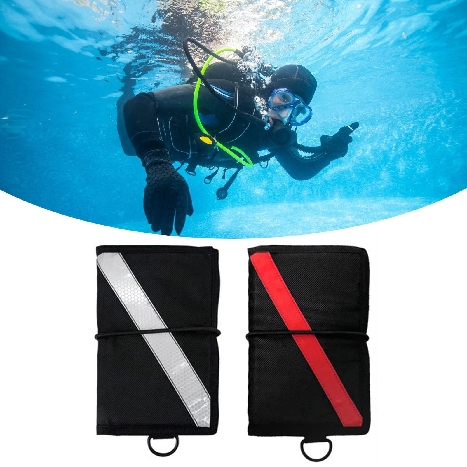 BIBABLYKE Underwater Notebook Diving Record Board Waterproofs Paper Dives Note Pad Underwater Writing Pad Diving Supplies