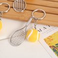thumbnail image 3 of Tennis Alloy Keychain - Mini Sports Equipment Souvenir, Durable Metal Pendant, Gift for Sports Fans, 3 of 5