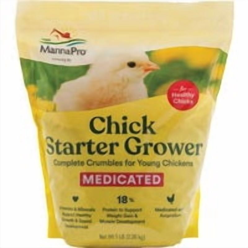 Manna Pro Products (formerly Promika) Manna Pro Chick Starter Medicated Crumbles - Pack of 10 Pro Bulk Pack