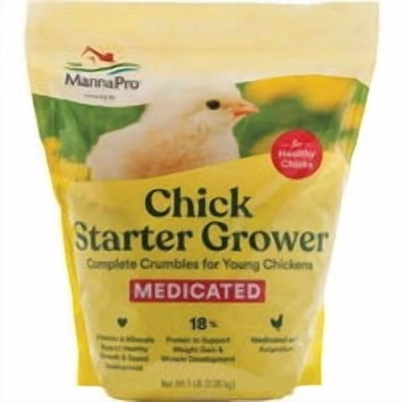 Manna Pro Products (formerly Promika) Manna Pro Chick Starter Medicated Crumbles - Pack of 24