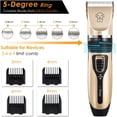 thumbnail image 3 of Pet Electric Hair Pusher Shaver Low Noise Rechargeable Hair Clipper Beauty Set, 3 of 5