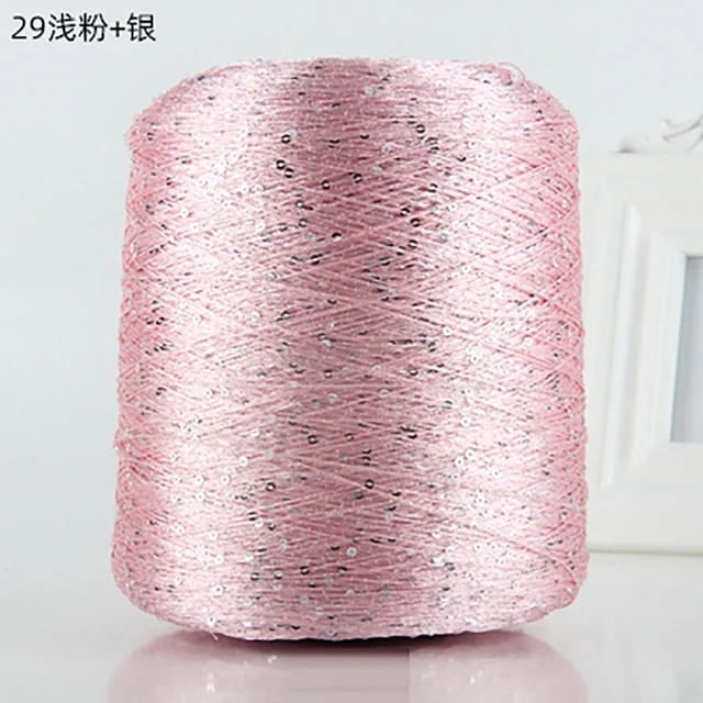 500G Summer Ice Silk Glitter Yarn Sequin Yarn Hand Crochet Thread Knitting Clothes Needlework