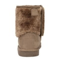 thumbnail image 4 of Kids' Sherpa Lined Faux Suede Velcro Winter Boots Camel 2 M US Little Kid, 4 of 4