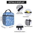 thumbnail image 6 of ZNDUO Ocean Cartoon Blue Creature Pattern Lunch Bag, Reusable Leakproof Tote for Office, Work, School, Beach or Travel, 6 of 8