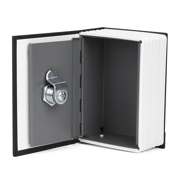 FAGINEY Mini Simulation Book Stainless Steel Safe Security Lock Box Set, with Keys, 9.6 oz