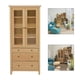 thumbnail image 2 of Vitrina para casa de 2x1/10, modelo de muebles en miniatura, librería de cristal con cajón para adorno para hogar perfke Gabinete de casa de muñecas, 2 of 8