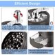 thumbnail image 4 of Hand Crank Herb Grinder, 2.5 Inch Large Capacity Spice Grinder with Handle and Magnetic Lid, 4 Pieces Zinc Alloy Grinder with Drawer and Pollen Collec, 4 of 5