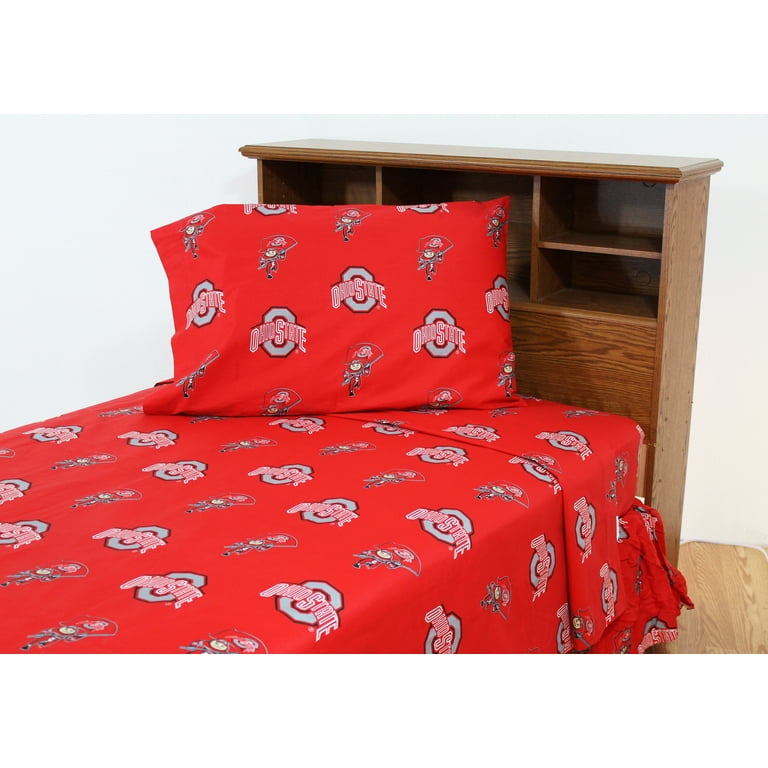 The Northwest Company Conjunto Completo De Edredom E Fronhas Ohio State Buckeyes Full/Queen, Vermelho