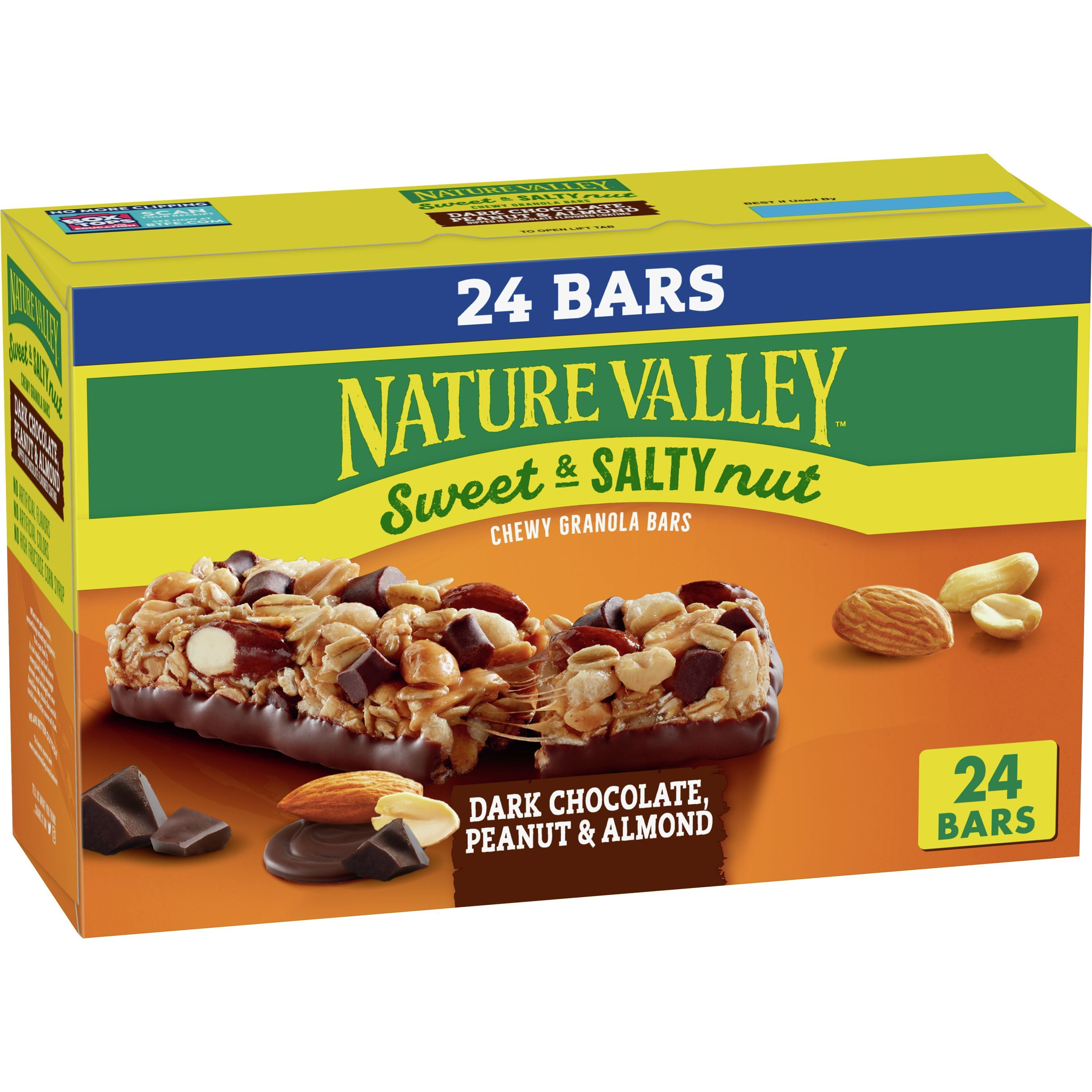 Nature Valley Chewy Granola Bars, Dark Chocolate Peanut Almond, 24 ct