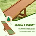 thumbnail image 3 of PawHut Wooden Dog Agility Seesaw for Training and Exercise, Platform Equipment Run Game Toy Weather Resistant Pet Supplies, Orange, 3 of 9