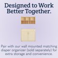 thumbnail image 6 of Foundations SafeSwing Changing Table, Built-In Storage, Soft-Close Hinges, Natural, 6 of 7