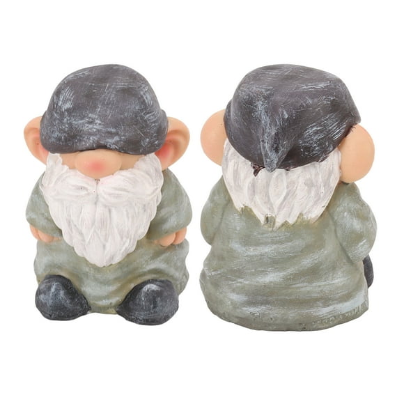 Garden Gnome Statue, Rosin Stable Bottom Gnome Gnome Figurine Outdoor Gnome Ornament for Patio, Balcony, Yard Decoration