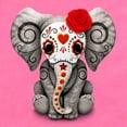 thumbnail image 2 of CafePress - Red Day Of The Dead Sugar Skull Baby Elephant Body - Cute Infant Bodysuit Baby Romper - Size Newborn - 24 Months, 2 of 3