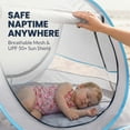 thumbnail image 6 of SweHouse Baby Beach Tent,Portable Shade Pool UV Protection Sun Shelter for Infant,Baby Travel Tent with Net,Indoor Baby Play Tent,UPF 50+ UV Protection Sun Shelters for Infants (Silver), 6 of 8