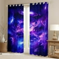 thumbnail image 2 of Manfei Outer Space Planet Black Out Curtains,Galxxy Staryy Night Curtains Pack of 2 (42x63 Each),Purple Blue Ombre Bedroom Curtains For Boys Kids,Super Cozy Room Decor, 2 of 6