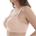 thumbnail image 4 of Txenfivo Plus Size Bras for Women Lace Push Up Full Coverage Underwire T-Shirt Bra Lightly Lined Womens Everyday Comfort Bra, 36C-50DDD, 4 of 8
