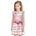 thumbnail image 1 of Balery Flamingo Camisón de princesa para niñas, pijama de algodón con mangas abullonadas, suave y bonito.-Medium, 1 of 6