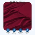 thumbnail image 4 of 400 Thread Count 100% Egyptian Cotton 3-Piece Flat Sheet (1 Flat + 2 Pillow Covers) Size Olympic-Queen Color Burgundy Solid, 4 of 5