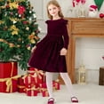 thumbnail image 5 of ZTKWD Baby Christmas Outfits Girl Toddlers and Baby Girls' Long Sleeve Corduroy Dress, 5 of 7