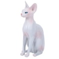 thumbnail image 2 of Simulation Hairless Cat Modèle Ornements de Maison Décoration de Bureau Jouet pour Enfants, 2 of 14