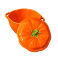 thumbnail image 3 of 1pc Ceramics Craft Food Bowl Multipurpose Storage Bowl Creative Pumpkin Bowl, 3 of 8