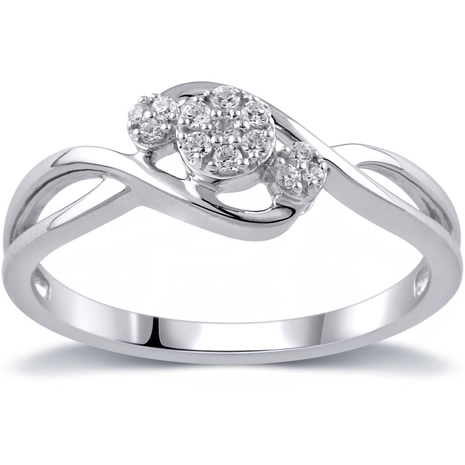 Generic 1/10 Carat T.W. Diamond 10kt White Gold Promise