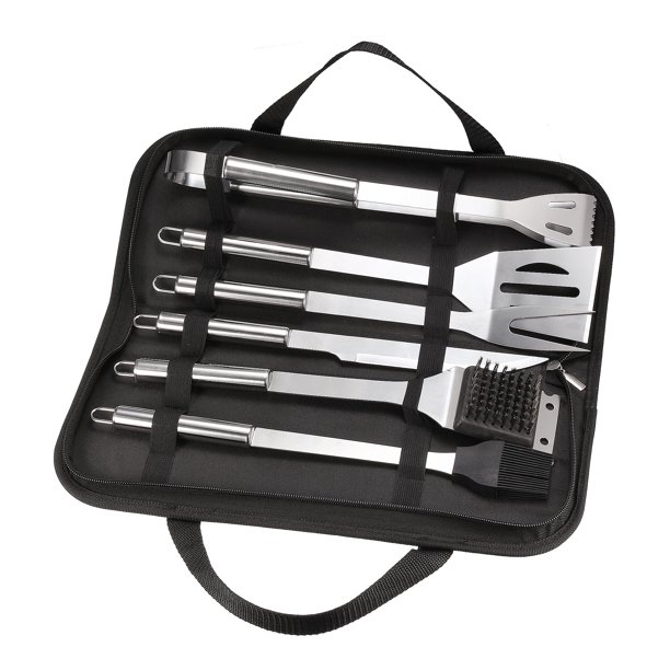 BBQ Grill Tool Set- 6 in 1 Stainless Steel Barbecue ...