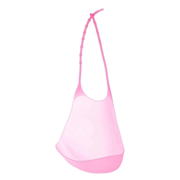 Silicone Feeding Bib Practical Bib Shape For Adults Keeps Clothes Clean Durable Design 1Pc