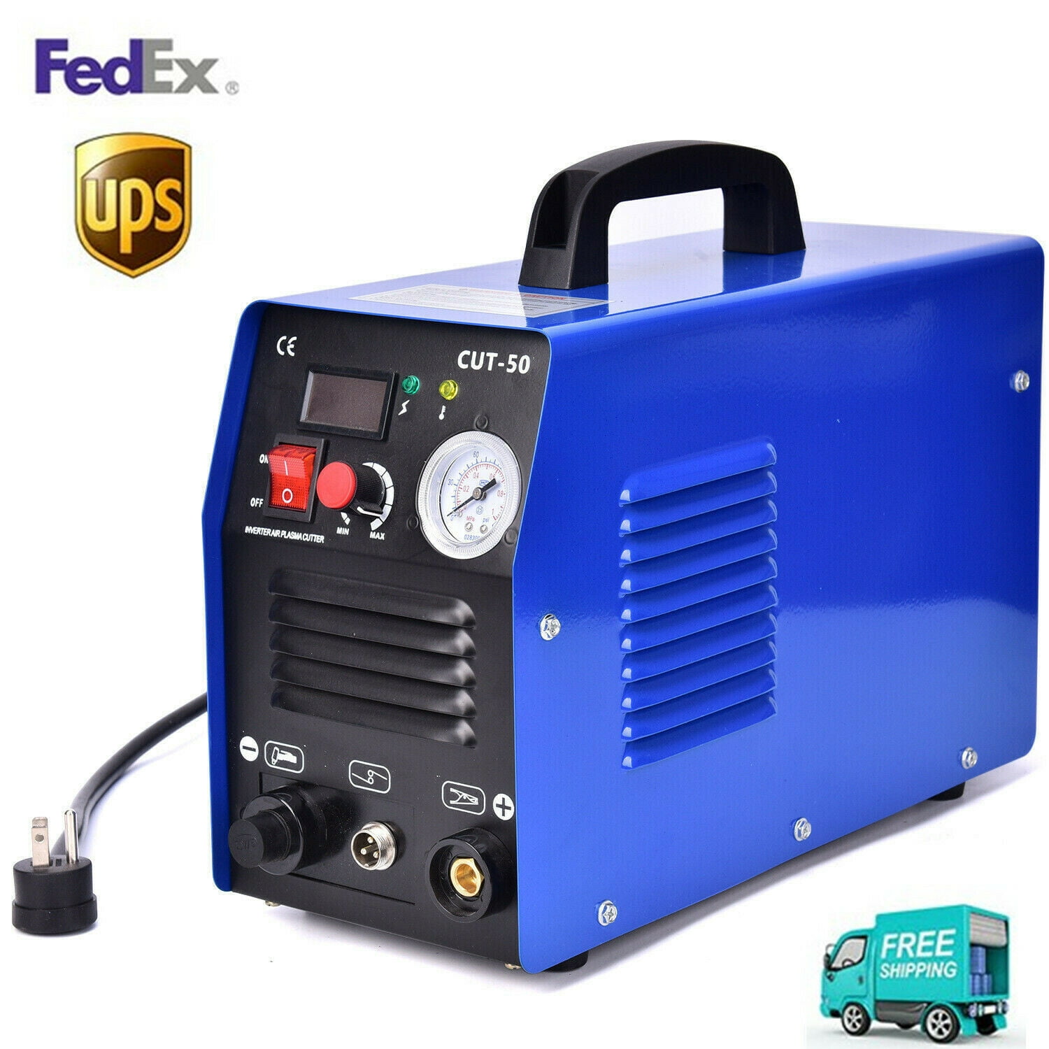 NEW 50AMP Plasma Cutter Cutting Torch for 50AMP Cutter New Style Torch Blue 