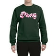 thumbnail image 2 of Wild Bobby, Pray Bubble Letters Inspirational/Christian Unisex Crewneck Graphic Sweatshirt, Forest Green, XX-Large, 2 of 6