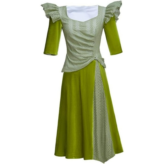 Musical Hadestown Persephone Costume Green Dress Music Festival Theater Outfit for Women
