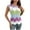 Purple, variant on AherBiu Summer Vests for Women Color Blocked Crewneck Knitted Sleeveless Sweater Pullover Tops