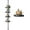Black + Green, variant on SENYUM Upgrade 360 ° Rotating Shower Caddy Tension Pole Rustproof Lazy Susan 35-128 Inch No Drilling Coner Shelves Adjustable Shower Rack for Bathroom Bathtub Washbasin Plant Storage