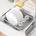 thumbnail image 3 of QualitChoice Adjustable Arms Dish Drainer Dish Drying Rack Pots Bowls Basket, 3 of 6