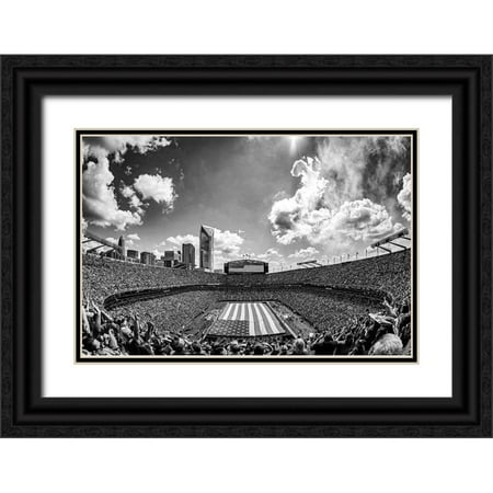 South Carolina Picture Archive 24×17 Black Ornate Wood Framed with Double Matting Museum Art Print Titled – Carolina Panthers Military Appreciation Football Game