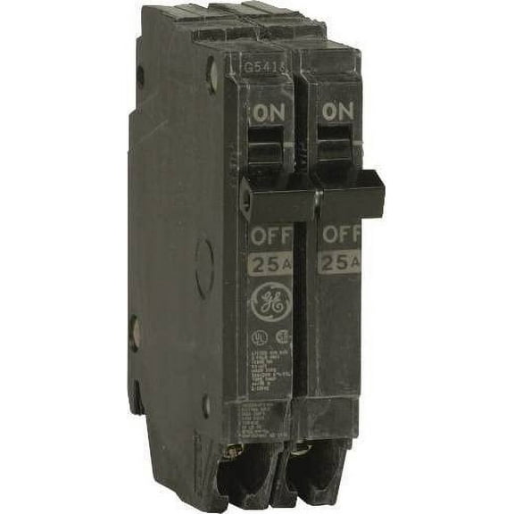 GE Double Pole Circuit Breaker 608070 - 50 Amps, Standard, 1/2 Size, 240 V