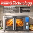 thumbnail image 2 of Gourmia Air Fryer French Door Toaster Oven - 6-Slice Capacity, LED Display, 14 Presets, Stainless Steel, 2 of 10