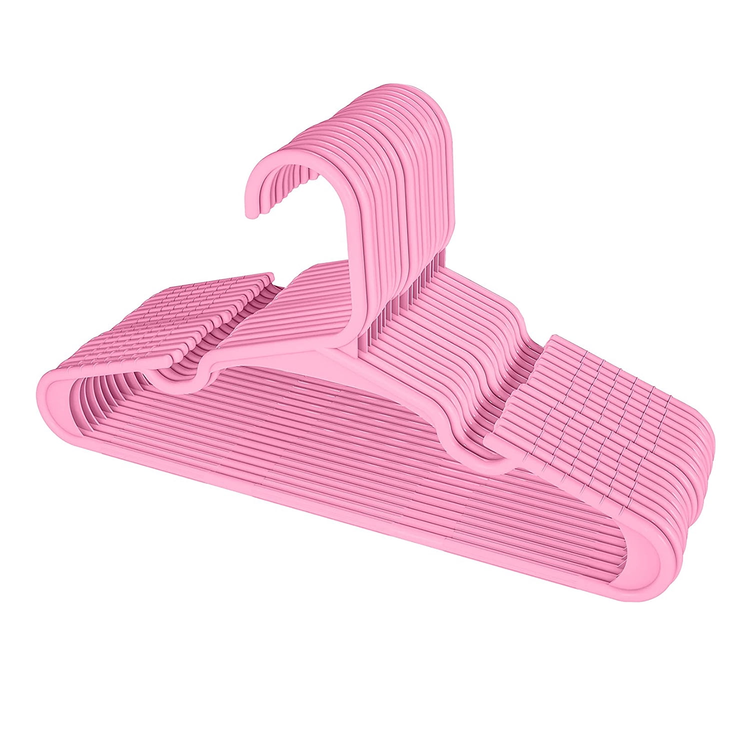 Kids Hangers 11. 5 Inch Plastic Baby Hangers for Closet Childrens