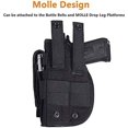 thumbnail image 4 of Universal Tactical Gun Holster Right Handed Molle Pistol Holster Combat Airsoft Waist Belt Holster Black Brown Green Multicam for Right Handed (5 Colors, 4 of 5