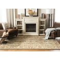 thumbnail image 3 of SAFAVIEH Classic Simonette Floral Wool Area Rug, Light Green/Gold, 5' x 8', 3 of 11