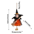 thumbnail image 2 of StlyGar Halloween Decor Small Witch Decor Halloween Tree Decoration Hanging Ornaments Kitchen Witch Broomstick for Garland, Tiered Tray Home Decor vintage halloween decor, 2 of 4