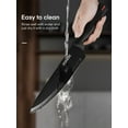 thumbnail image 6 of FOHERE Knife Set with Block  13 Pieces Stainless Steel Knive Sets for Kitchen with Built-in Sharpener Sharp Black Kitchen Knife Block Set with Anti-slip Handle,Black, 6 of 8