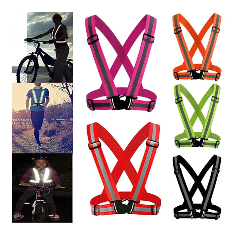 1 Piece Adjustable Safety Security High Visibility Reflective Vest Gear