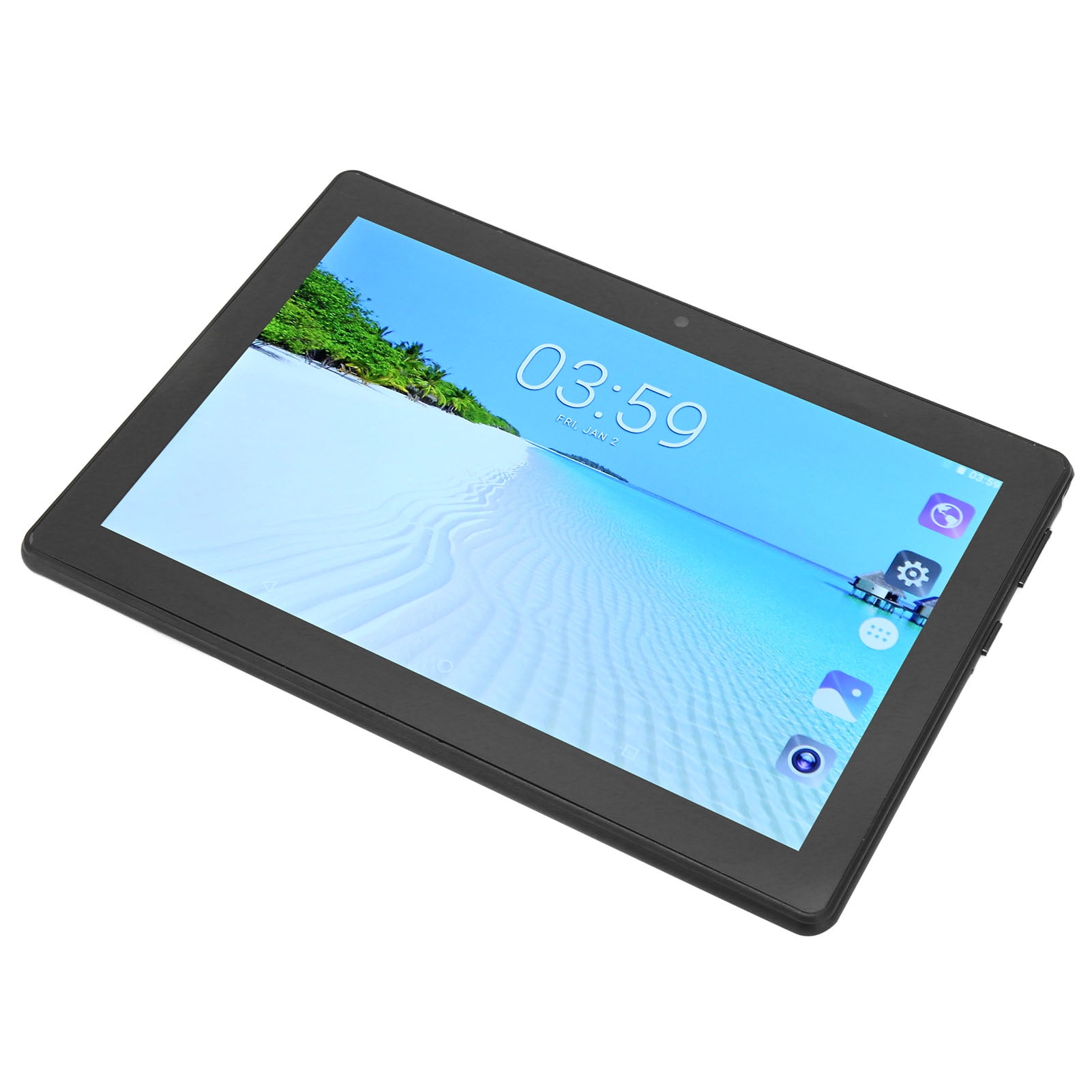 Suodoka 8 Inch Tablet / 20.32 cm FHD Screen Octa Core CPU 6GB RAM 128GB ROM 4G LTE 5G WiFi Office Tablet for Work Study Black