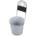 thumbnail image 6 of FRCOLOR  Metal Succulents Flower Vase Iron Bucket Hanging Planter Galvanized Artificial, 6 of 8