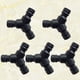 thumbnail image 4 of 5 piezas de tres vías en forma de tubería de agua conector rápido manguera de jardín accesorios de tubería manguera en Y divisor de manguera para tubería de agua (negro), 4 of 7